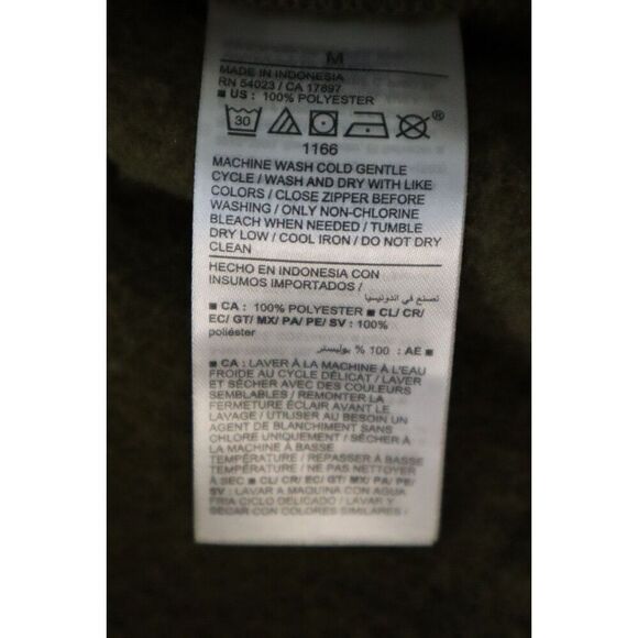 Old Navy Womens 723210 Sz M Conifer Green Sherpa Full Zip Long Sleeve Jacket - Picture 5 of 7